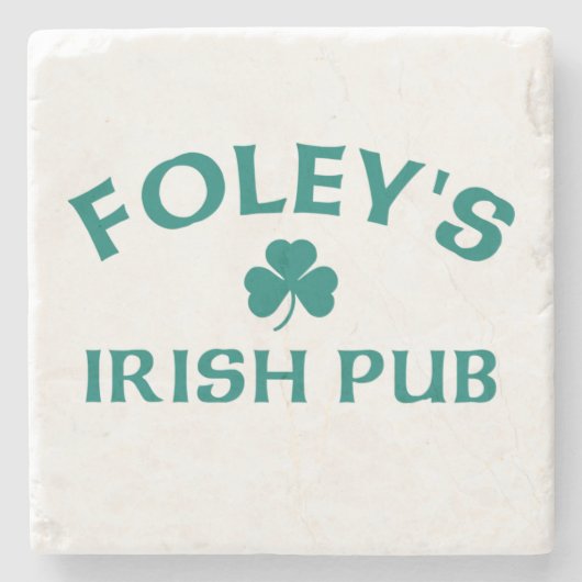 Foley's Ierse Pub  Stenen Onderzetter (Voorkant)