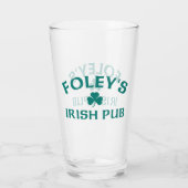 Foley's Irish Pub Glas (Achterkant)