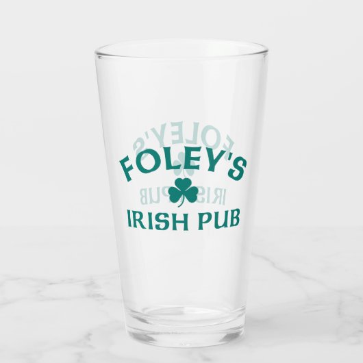Foley's Irish Pub Glas (Achterkant)