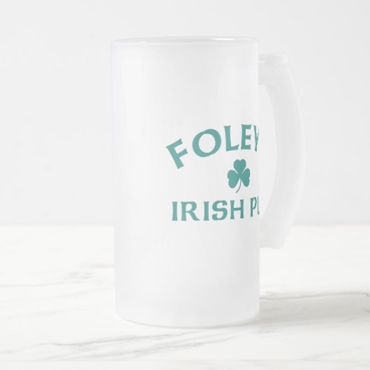 Foley's Irish Pub Matglas Bierpul (Voorkant rechts)