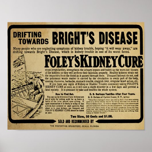 Foley's Kidney Cure Brights Print (Voorkant)