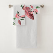 FOLHAGEM ROSA E VERDE BAD HANDDOEK (Insitu)
