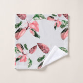 FOLHAGEM ROSA E VERDE BAD HANDDOEK (Wasdoekje)