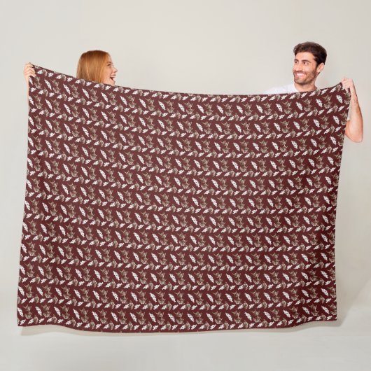 Folhas de Outono Fleece Deken (In situ)
