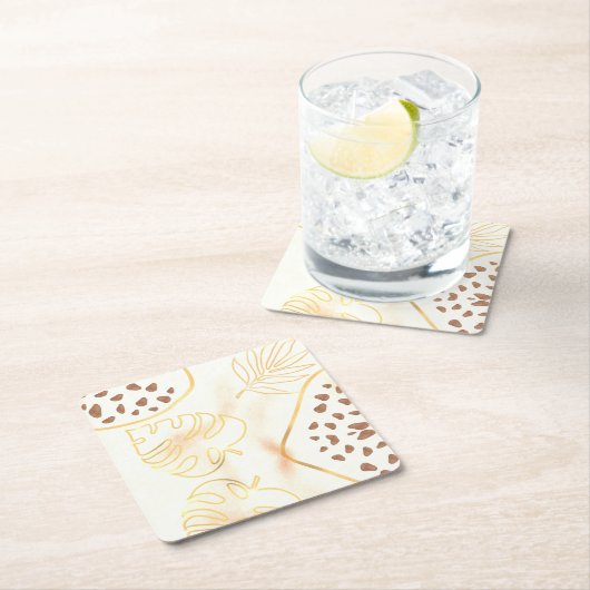 Folhas Douradas Kartonnen Onderzetters (Insitu)