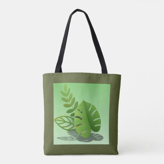 Folhas Verdes Tote Bag (Achterkant)