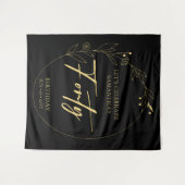 Foliage 40th Birthday Party Backdrop Tapestry Wandkleed (Voorkant (horizontaal))