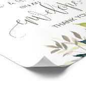 Foliage Adres Een Envelope Bord Poster (Hoek)