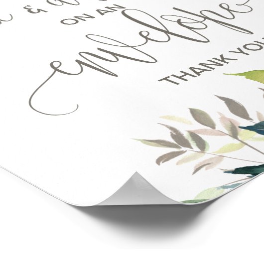 Foliage Adres op een envelop bord Poster (Hoek)