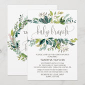 Foliage Baby Brunch Kaart (Voorkant / Achterkant)