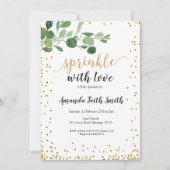 Foliage Baby Sprinkle Card nodigt botanisch uit Kaart (Voorkant)