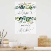 Foliage Baby Sprinkle Welkom Poster (Keuken)