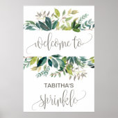 Foliage Baby Sprinkle Welkom Poster (Voorkant)