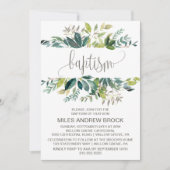 Foliage Baptisme Kaart (Voorkant)