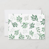 Foliage Boeket ACCOMMODATIEKAART RSVP Kaartje (Achterkant)