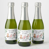 Foliage Boerderij Baby shower Pop IT Mousserende W Sparkling Wijnetiket (Flessen)