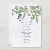 Foliage Bord Lavendel Splash Wedding Kaart (Voorkant)