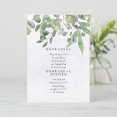 Foliage Bord Lavendel Splash Wedding Kaart (Staand voorkant)