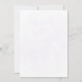 Foliage Bord Lavendel Splash Wedding Kaart (Achterkant)