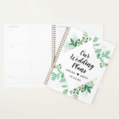 Foliage Botanical Mint Diamond Lijst Weddenschap Planner (Display)