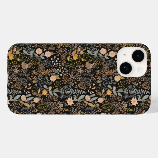 Foliage Botanical Wild Flowers Floral Case-Mate iPhone Case (Achterkant (horizontaal))