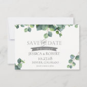 Foliage Bouquet bespaart de datum-Kaart Save The Date (Voorkant)