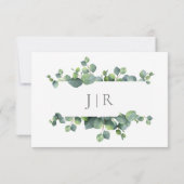 Foliage Bouquet bespaart de datum-Kaart Save The Date (Achterkant)