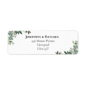 Foliage Bouquet Return Address Label (Voorkant)
