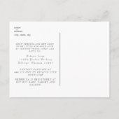 Foliage Boy Ultrasound-foto van Mail Uitnodiging Briefkaart (Achterkant)