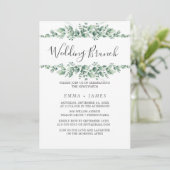 Foliage bruiloft brunch uitnodiging (Staand voorkant)