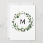 Foliage bruiloft brunch uitnodiging (Achterkant)