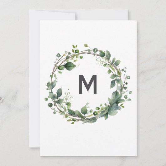 Foliage bruiloft brunch uitnodiging (Achterkant)