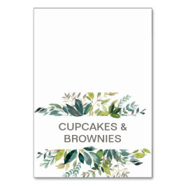 Foliage Buffet Food Labels Kaart