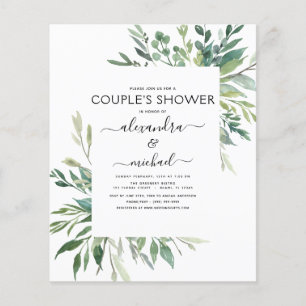 Foliage Couple's Shower Flyer