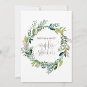 Foliage Couples Shower Kaart (Achterkant)