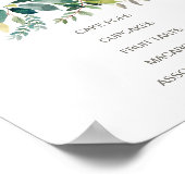 Foliage Dessert Menu Bord Poster (Hoek)