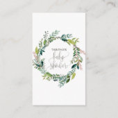 Foliage Display Shower Informatiekaartje (Achterkant)