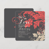 Foliage Drama Square uitnodiging (Voorkant / Achterkant)