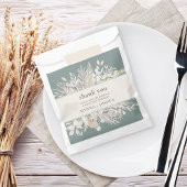 Foliage Duet Sage Green Botanical Bedankt Bedankzakje