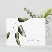 Foliage Eenvoudige begrafenis Bedankkaart (Staand voorkant)