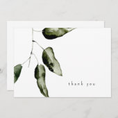 Foliage Eenvoudige begrafenis Bedankkaart (Voorkant / Achterkant)