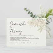 Foliage Elegant Greenery Sage lekt olie op Kaart (Staand voorkant)