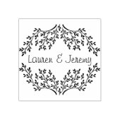 Foliage Elegant Monogram Stempel (Afrduk)