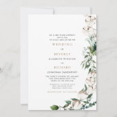 Foliage en katoenbride Ouders Glam Weddenschap Kaart (Voorkant)