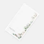 Foliage- en katoenpaardennamen servet (Hoek)