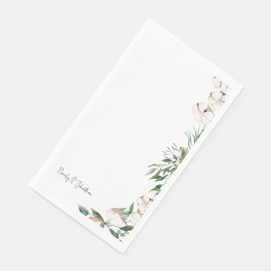 Foliage- en katoenpaardennamen servet (Hoek)