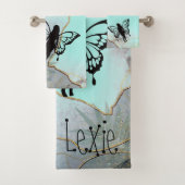 Foliage Fantasy feeën gepersonaliseerd Bad Handdoek (Insitu)