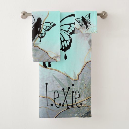 Foliage Fantasy feeën gepersonaliseerd Bad Handdoek (Insitu)