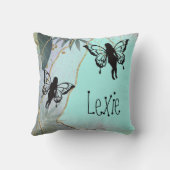Foliage Fantasy feeën gepersonaliseerd Kussen (Achterkant)