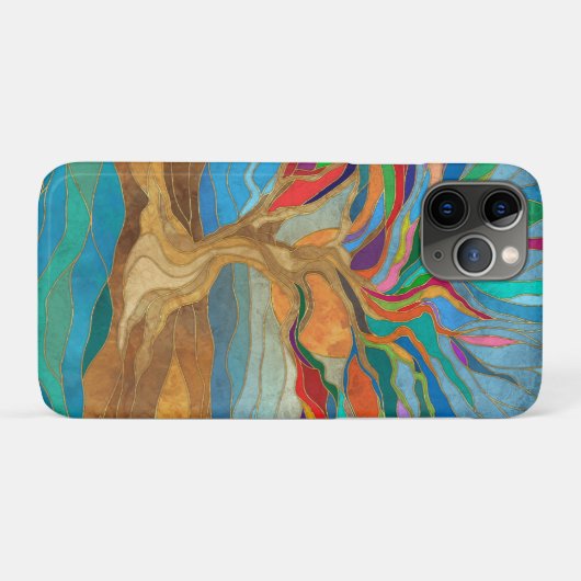 Foliage Fantasy Mozaïek Boom Case-Mate iPhone Case (Achterkant (horizontaal))